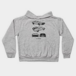 DMC DeLorean Patent Kids Hoodie